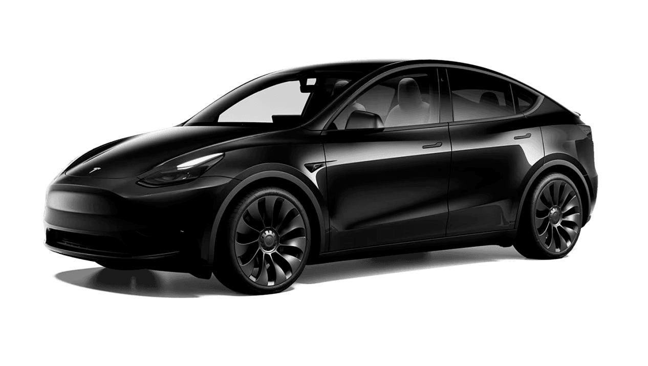 Tesla Y no background