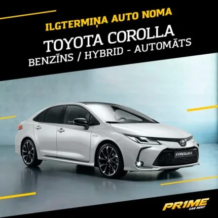 Toyota Corolla 1.8 Hybrid 115 e-CVT Active – ilgtermiņa auto noma