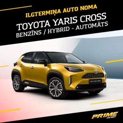 Toyota Yaris Cross Hybrid – ilgtermiņa auto noma