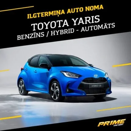 Toyota Yaris Hybrid – ilgtermiņa auto noma