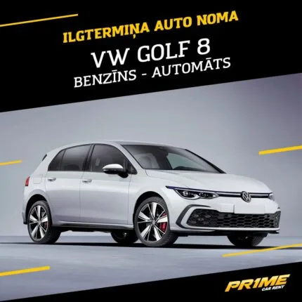 Volkswagen Golf 8 LIFE 1.5 ETSI 130H DSG – ilgtermiņa auto noma