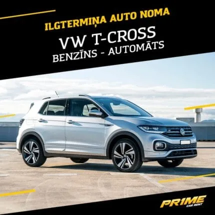 Volkswagen T-Cross 1.0TSI 110H DS – ilgtermiņa auto noma